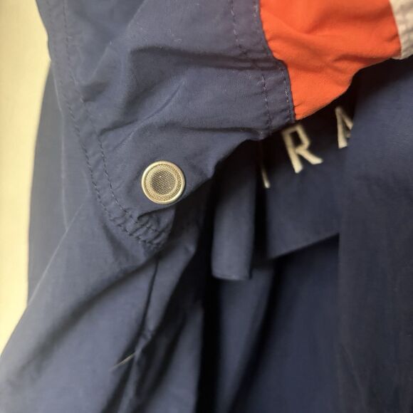 VTG 90s Nike Team Syracuse Orange Nylon Windbreaker Anorak Jacket Medium Y2K - Picture 7 of 16